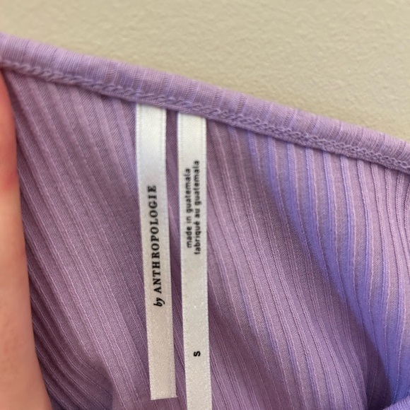 Anthropologie purple one shoulder top - Picture 4 of 4